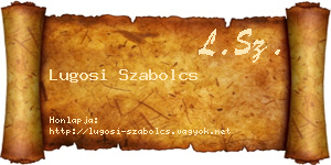 Lugosi Szabolcs névjegykártya