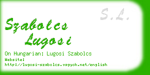 szabolcs lugosi business card